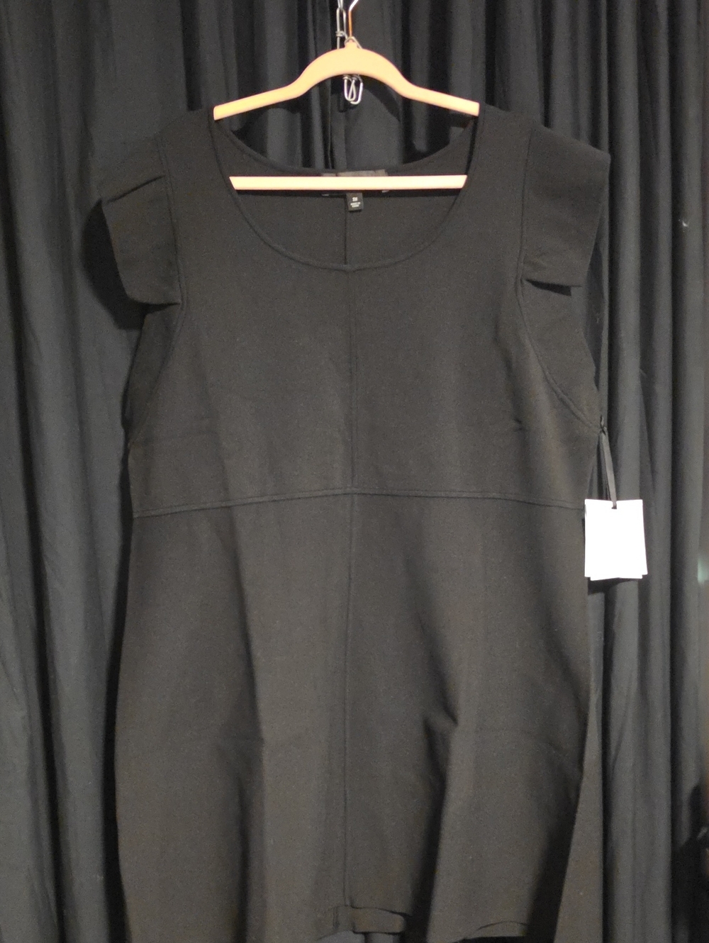 Victoria Beckham for Target Black Cap-Sleeve Mini Dress